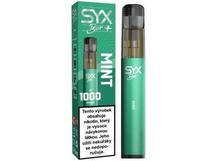 SYX BAR jednorázová e cigareta Mint