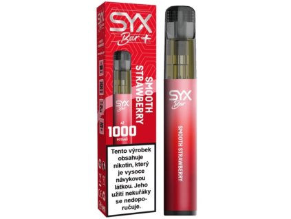 SYX BAR jednorázová e cigareta Smooth Strawberry