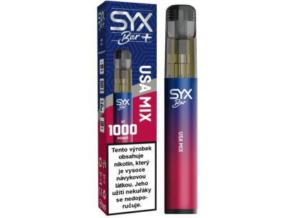 SYX BAR jednorázová e cigareta USA Mix