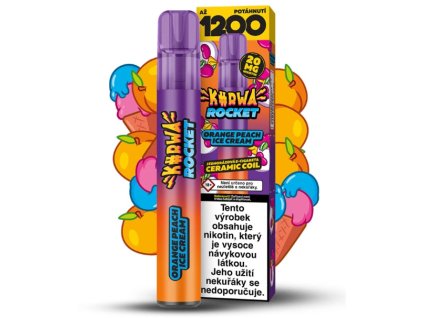 KURWA ROCKET ORANGE PEACH ICE CREAM