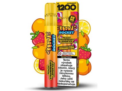 KURWA ROCKET PEACH STRAWBERRY LEMON ICE