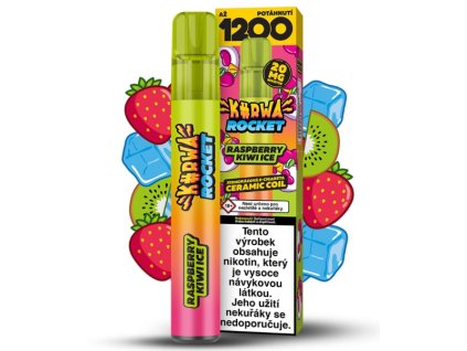 KURWA ROCKET RASPBERRY KIWI ICE