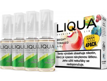 liquid liqua elements 4pack bright tobacco 4x10ml 6mg cista tabakova prichut