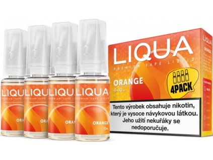 liquid liqua elements 4pack orange 4x10ml 12mg pomeranc