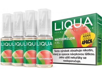 liquid liqua elements 4pack watermelon 4x10ml 12mg vodni meloun