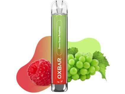 oxva oxbar c800 elektronicka cigareta green grape raspberry 16mg