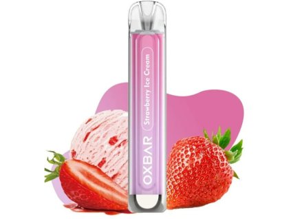 oxva oxbar c800 elektronicka cigareta strawberry ice cream 16mg