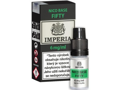 nikotinova baze imperia fifty pg50 vg50 10ml 6mg 1pack