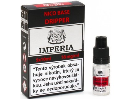 nikotinova baze imperia dripper pg30 vg70 5x10ml 18mg