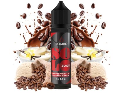 prichut bombo solo juice sv 15ml coffee vanilla custard cream kava s vanilkovym kremem