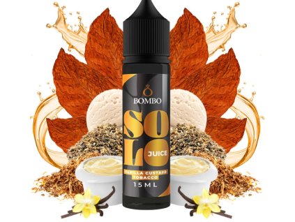 prichut bombo solo juice sv 15ml vanilla custard tobacco tabak s vanilkovym custardem