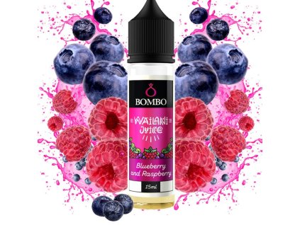 prichut bombo wailani juice sv 15ml blueberry and raspberry boruvka a malina