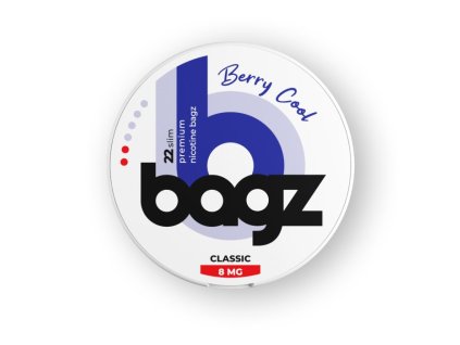bagz berry cool chladive bobule 8mg nikotinove sacky