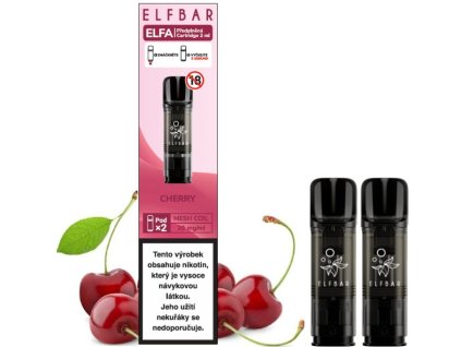 elf bar elfa pods cartridge 2pack cherry 20mg 2pack