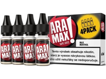 liquid aramax 4pack max menthol 4x10ml 18mg