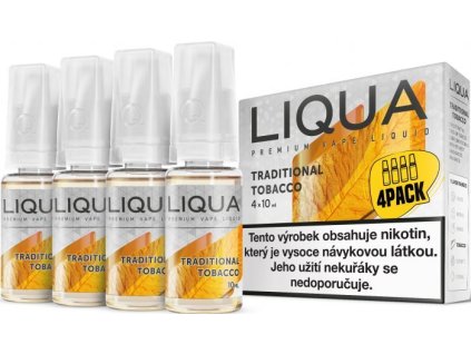liquid liqua elements 4pack traditional tobacco 4x10ml 6mg tradicni tabak