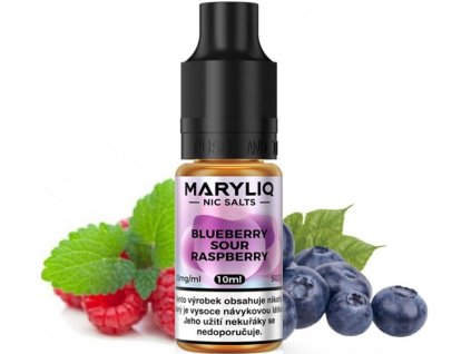 liquid maryliq nic salt blueberry sour raspberry 10ml 20mg