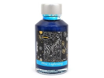 Diamine Shimmer Blue Lightning 50 ml, lahvičkový inkoust DIA1505