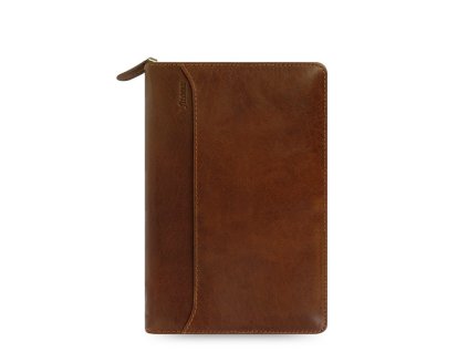 Diář Filofax Lockwood Zip osobní hnědý 021692
