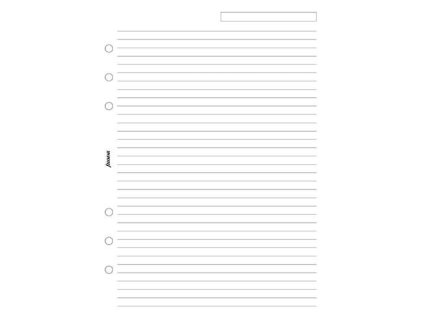 Filofax A5 linkovaný papír, bílý, 25 listů 343008