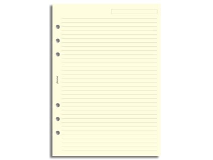Filofax A5 linkovaný papír, krémový, 25 listů 343032