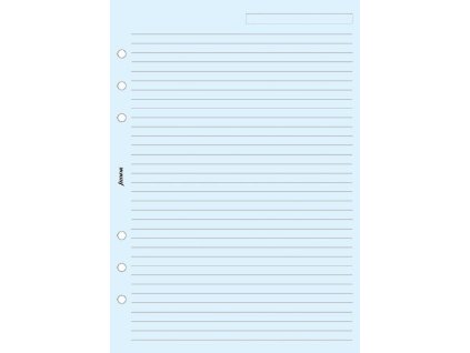 Filofax A5 linkovaný papír, modrý, 25 listů 343001