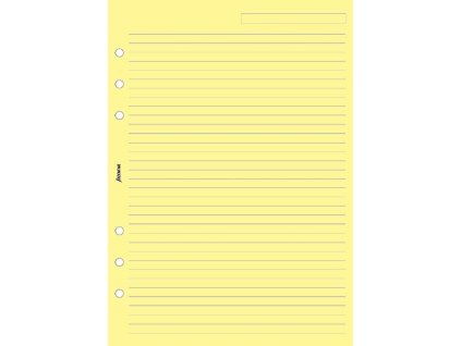 Filofax A5 linkovaný papír, žlutý, 25 listů 343010