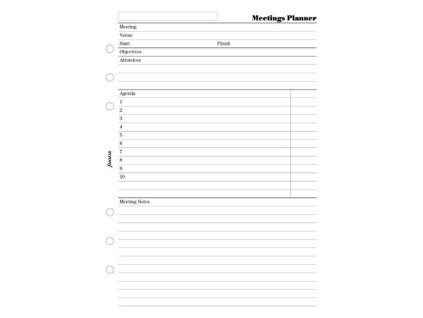 Filofax A5 Plán schůzek 341315