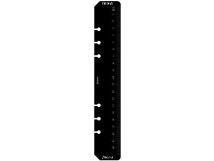 Filofax A5 pravítko/záložka černá 343609