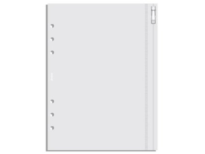 Filofax A5 průhledná obálka se zipem 343618
