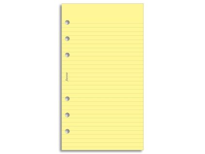 Filofax linkovaný papír žlutý 30 listů - Osobní 133010