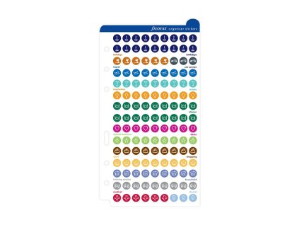 Filofax samolepicí štítky pro organizaci - Osobní/A5 130137