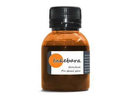 Inkebara Oranžový lahvičkový inkoust INKEB07