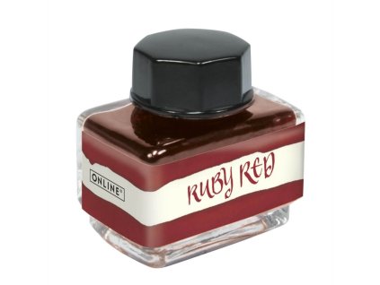Online Ruby Red, červený lahvičkový inkoust 17121