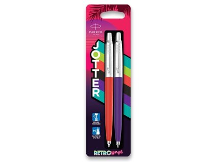 Parker Jotter Retro 80s Red and Purple sada kuličkových per 1502/1686314