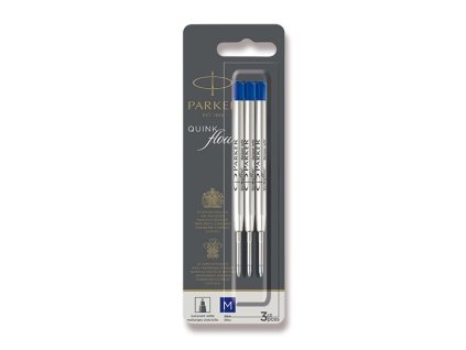 Parker náplň QuinkFlow do kuličkového pera šíře M, 3ks 1502/0219152