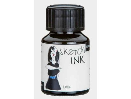 Rohrer & Klingner Sketchink Lotte lahvičkový inkoust černý 50 ml RK42700050