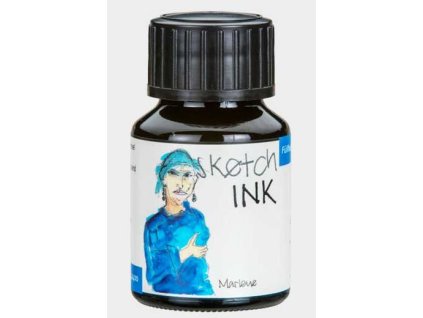 Rohrer & Klingner Sketchink Marlene lahvičkový inkoust modrý 50 ml RK42400050