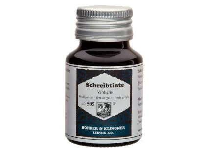 Rohrer & Klingner Verdigris lahvičkový inkoust modročerný 50 ml RK40505050