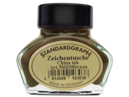 Standardgraph kaligrafická tuš hnědá 560206
