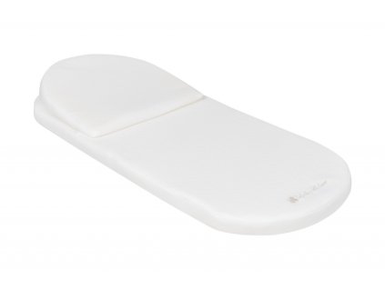 KikkaBoo Matrace do kočárku z paměťové pěny s polštářkem 75x30 cm Airknit White