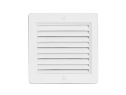 Větrací mřížka Haco VM 150x150 B s rámečkem a síťovinou - bílá
