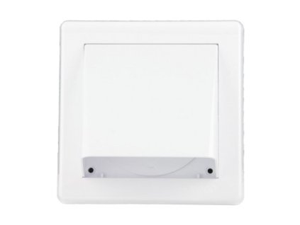 Větrací mřížka Haco VM 150x150 GK/100 B s klapkou - gravitační - bílá