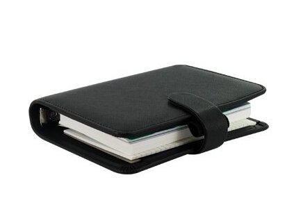 Diář Filofax Saffiano kapesní černý 022468