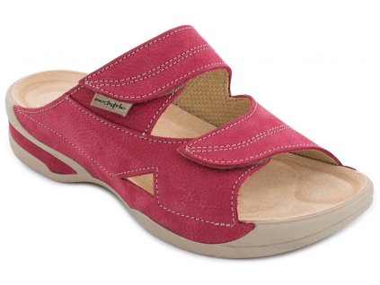 Zdravotní dámská pantofel LUCY červená-výprodej