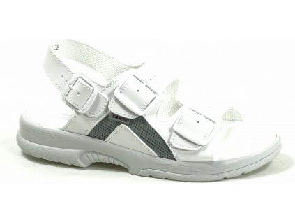 N/517/41S/10 dámské zdravotní profi sandály bílé-VÝPRODEJ