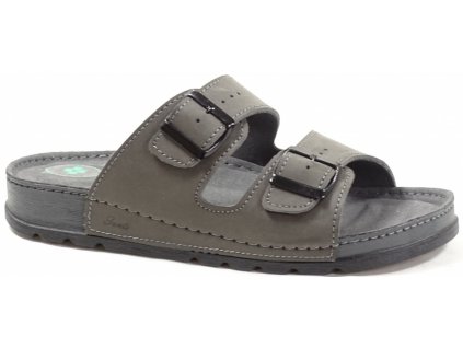 N/211/12/069/CP pánské zdravotní pantofle černé-VÝPRODEJ