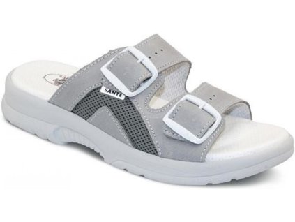 N/517/31S/17/BP dámské zdravotní pantofle šedé-výprodej