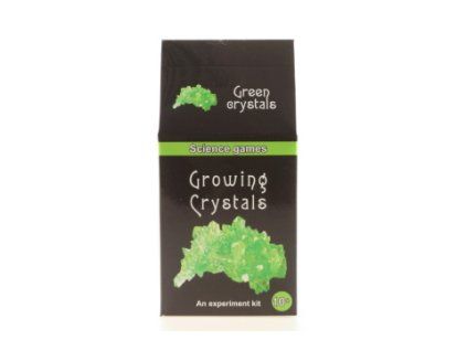 Mini chemická sada - rostoucí krystaly - zelené
