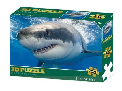 Puzzle 3D - Žralok bílý